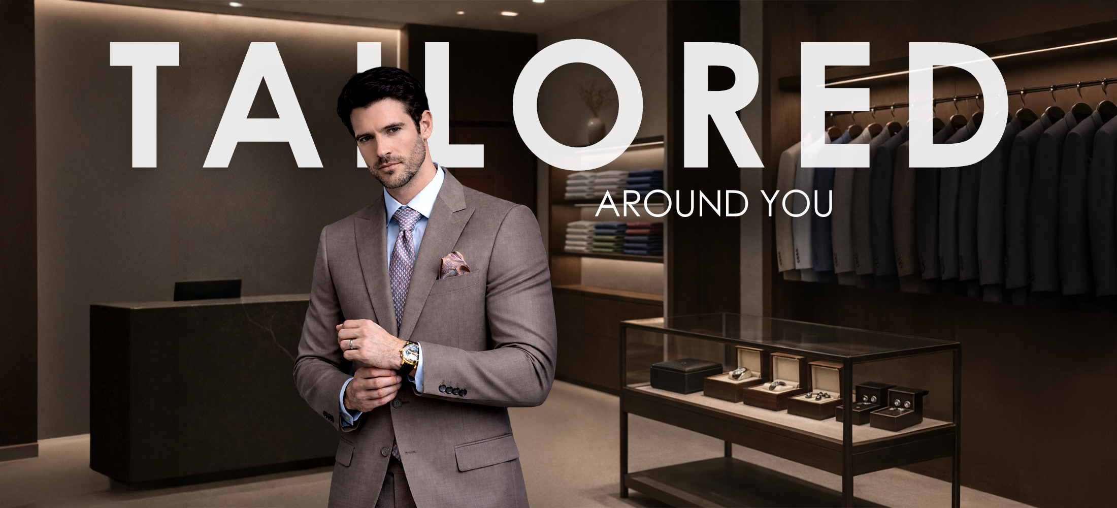 Amber dinner jacket campaign frame